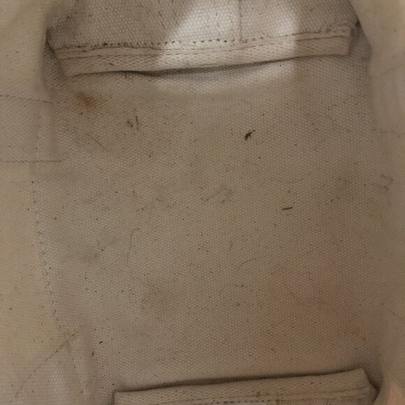 LANDS END Canvas Bag Lot 2 Small Navy & Natural Crossbody Strap - Picture 14 of 16